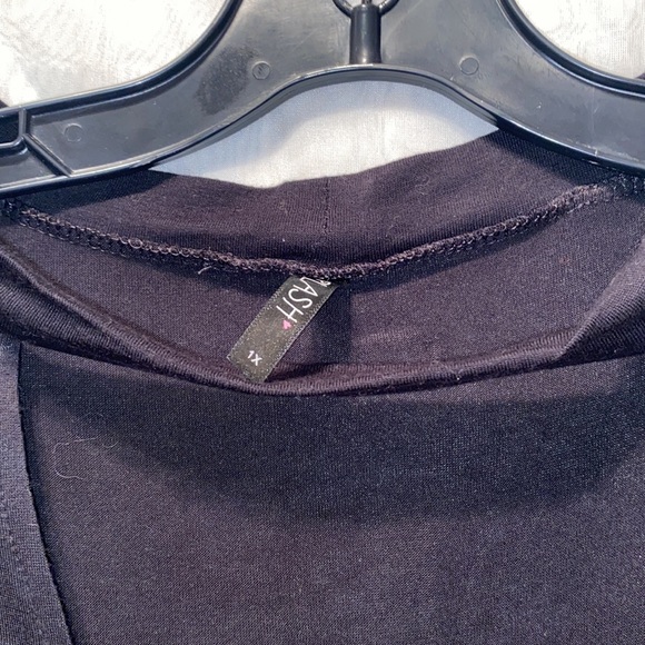 SPLASH JERSEY DEEP SCOOP NECK LNG SLV TOP SZ 1X - Picture 8 of 10